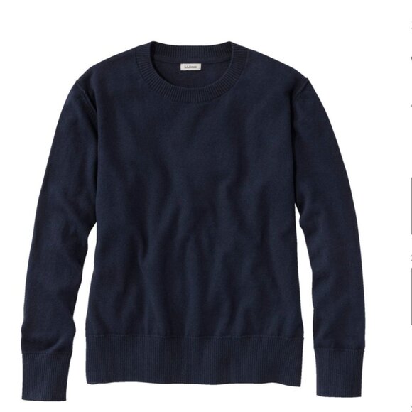 Sweaters - L.L. Bean Cotton Cashmere Sweater in Classic Navy